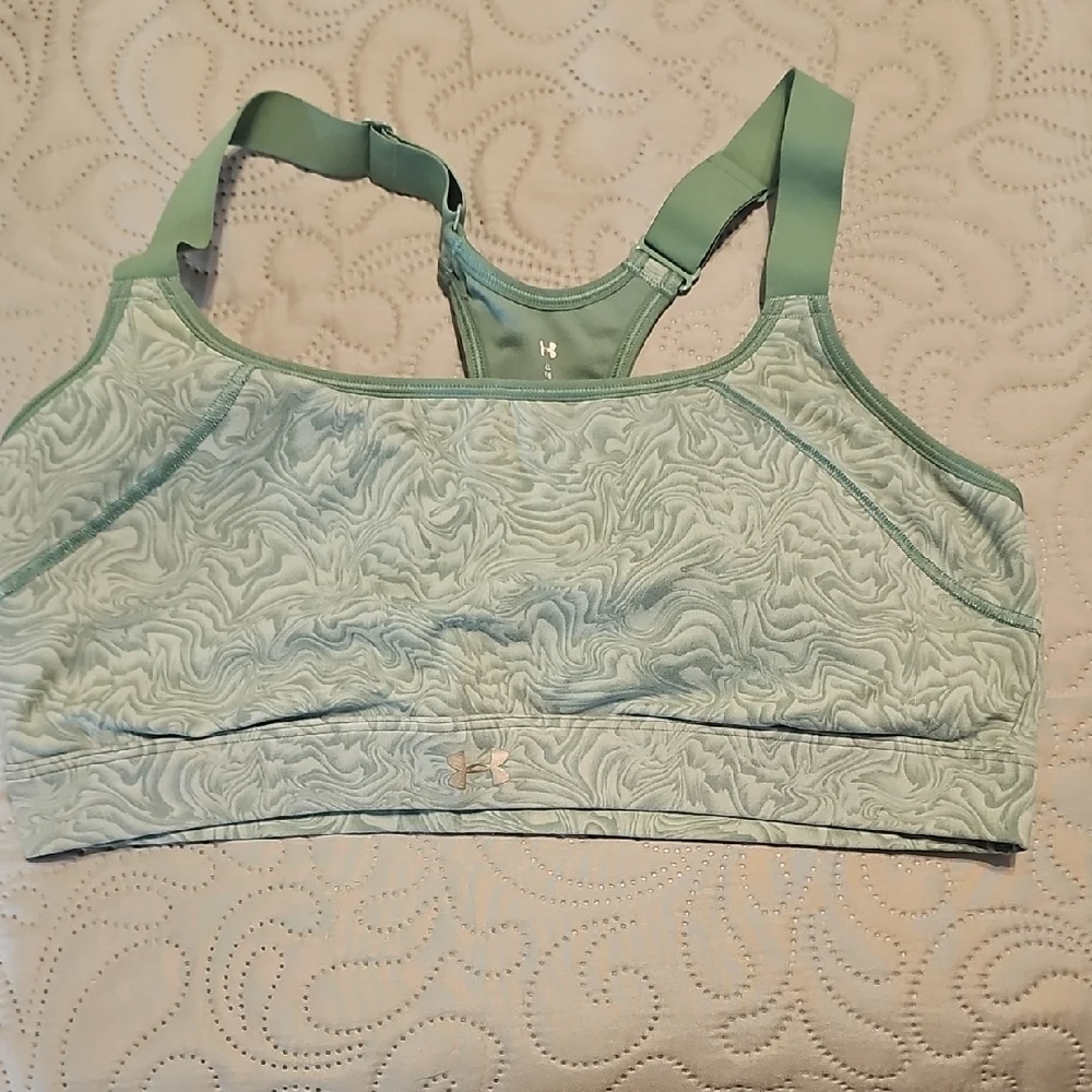 Under Armour Women's Mint Marbled Swirl Racerback Sports Bra